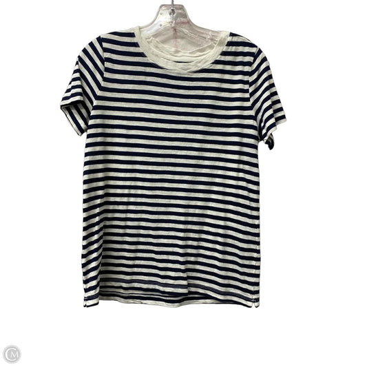 Top Short Sleeve Basic By Loft In Blue, Size: S