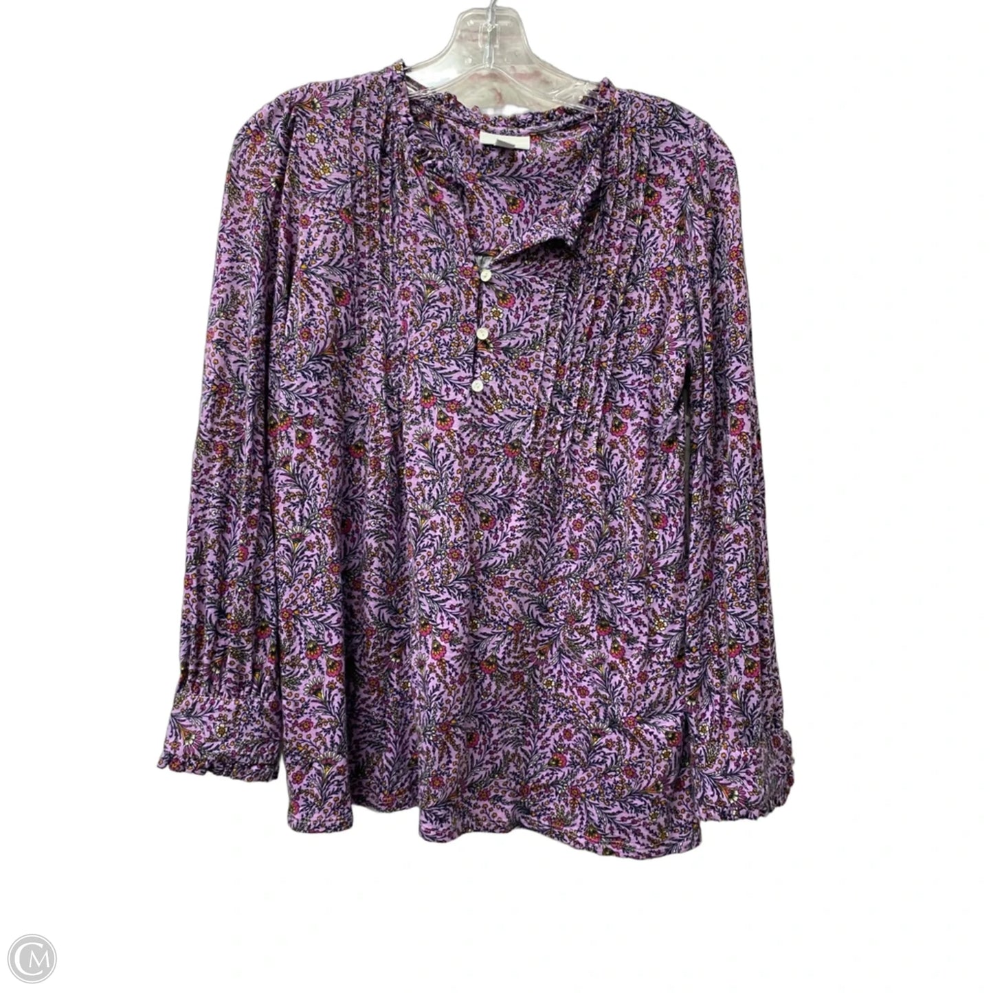 Top Long Sleeve By J. Jill In Purple, Size: Xsp