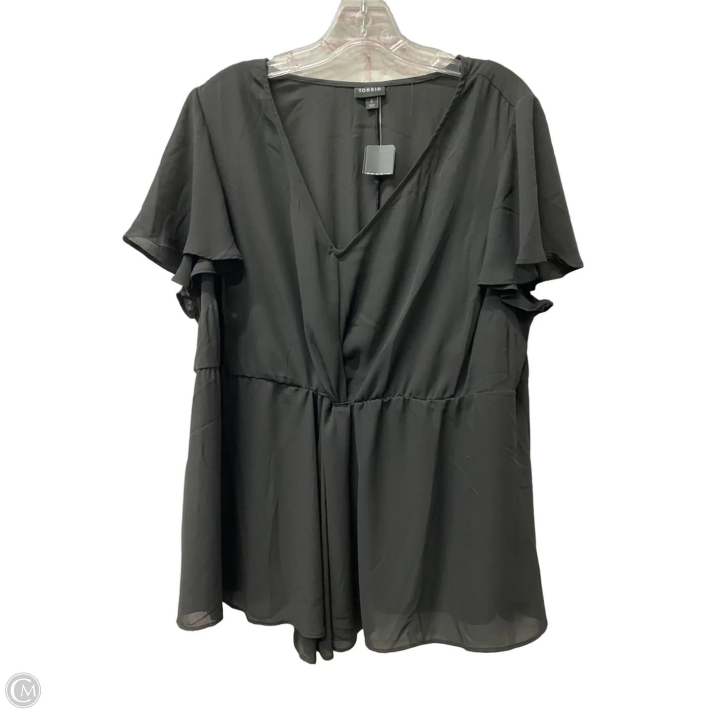 Top Short Sleeve By Torrid In Black, Size: 2x