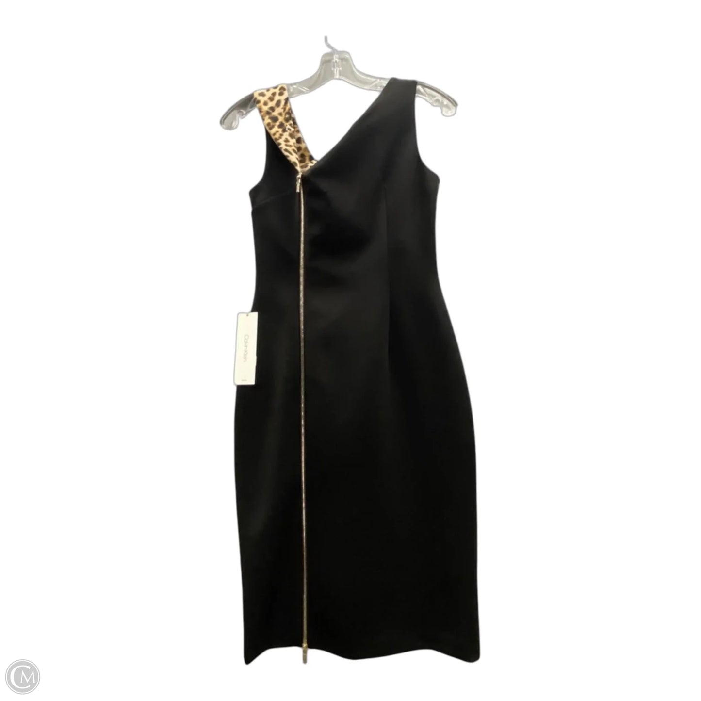 Dress Work By Calvin Klein In Black, Size: Xs
