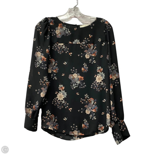 Top Long Sleeve By Loft In Black, Size: Xs