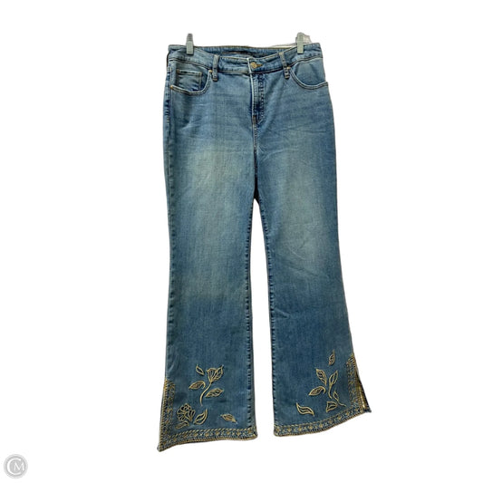 Jeans Flared By Chicos In Blue, Size: 10