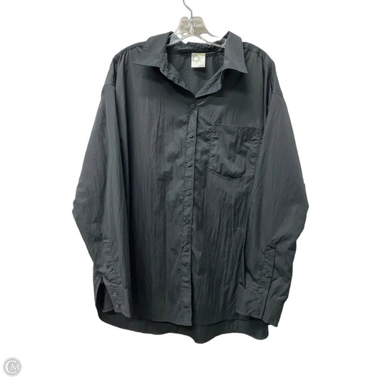 Top Long Sleeve By Aerie In Black, Size: L