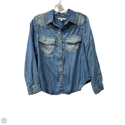 Top Long Sleeve By Chicos In Blue, Size: S
