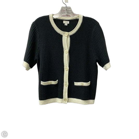 Sweater Short Sleeve By J. Crew In Black, Size: M