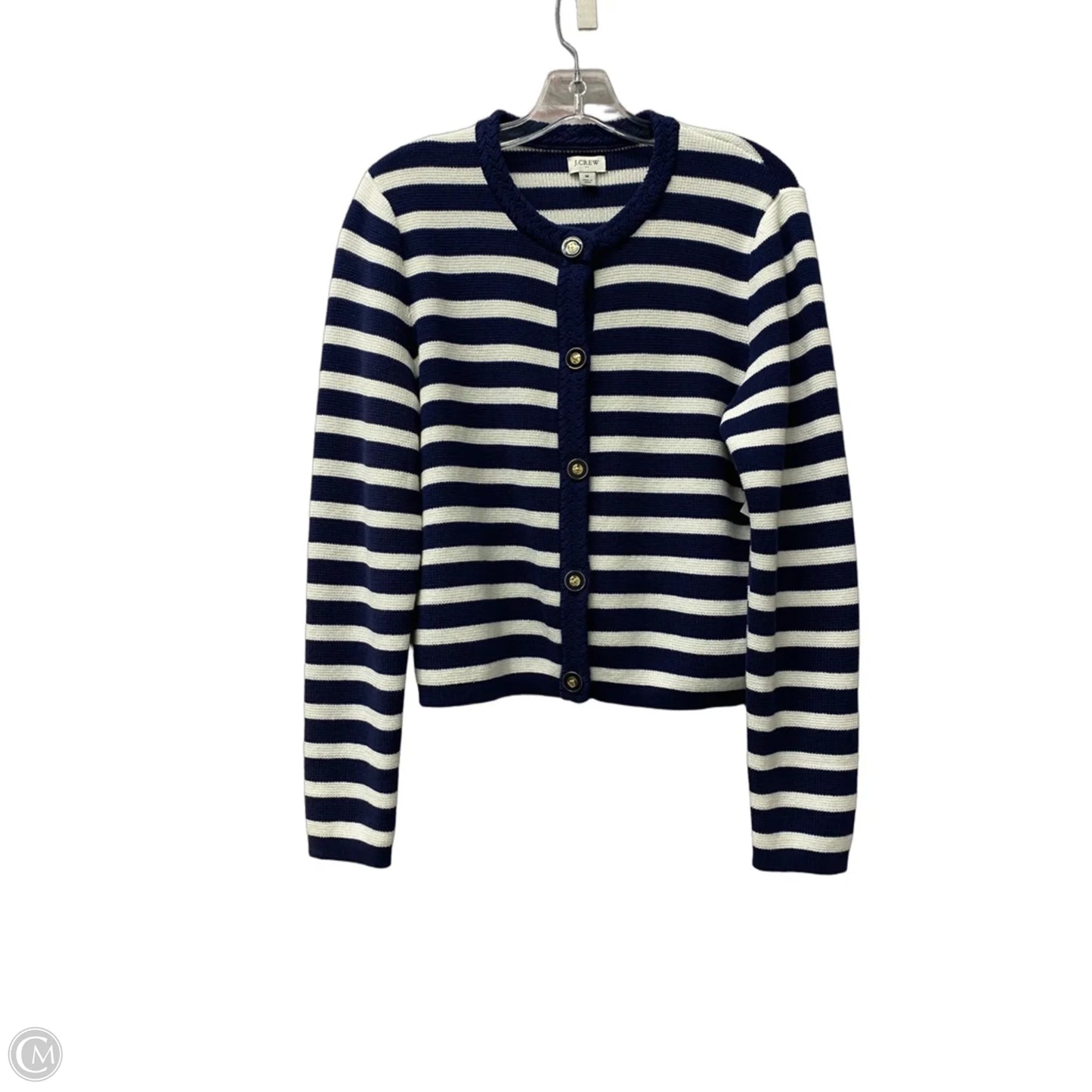 Sweater Cardigan By J. Crew In Blue, Size: M