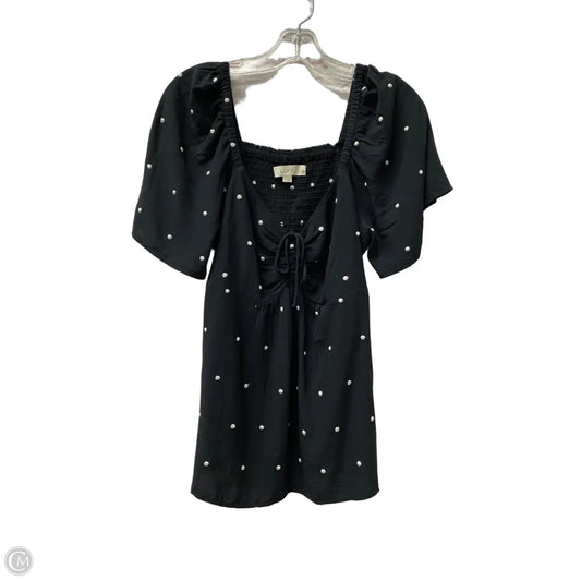 Top Short Sleeve By Loft In Black, Size: M