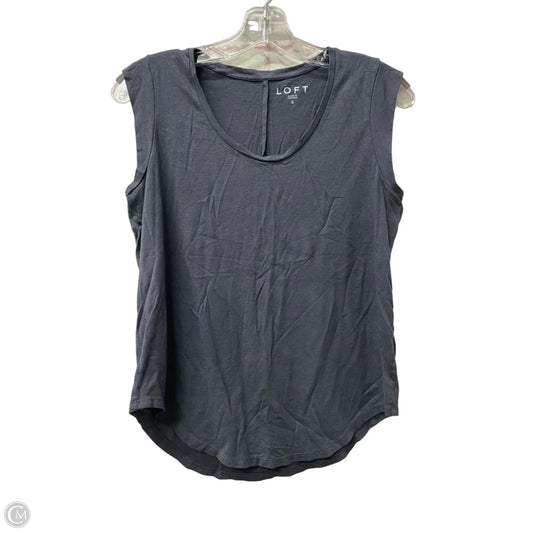 Top Short Sleeve By Loft In Grey, Size: S