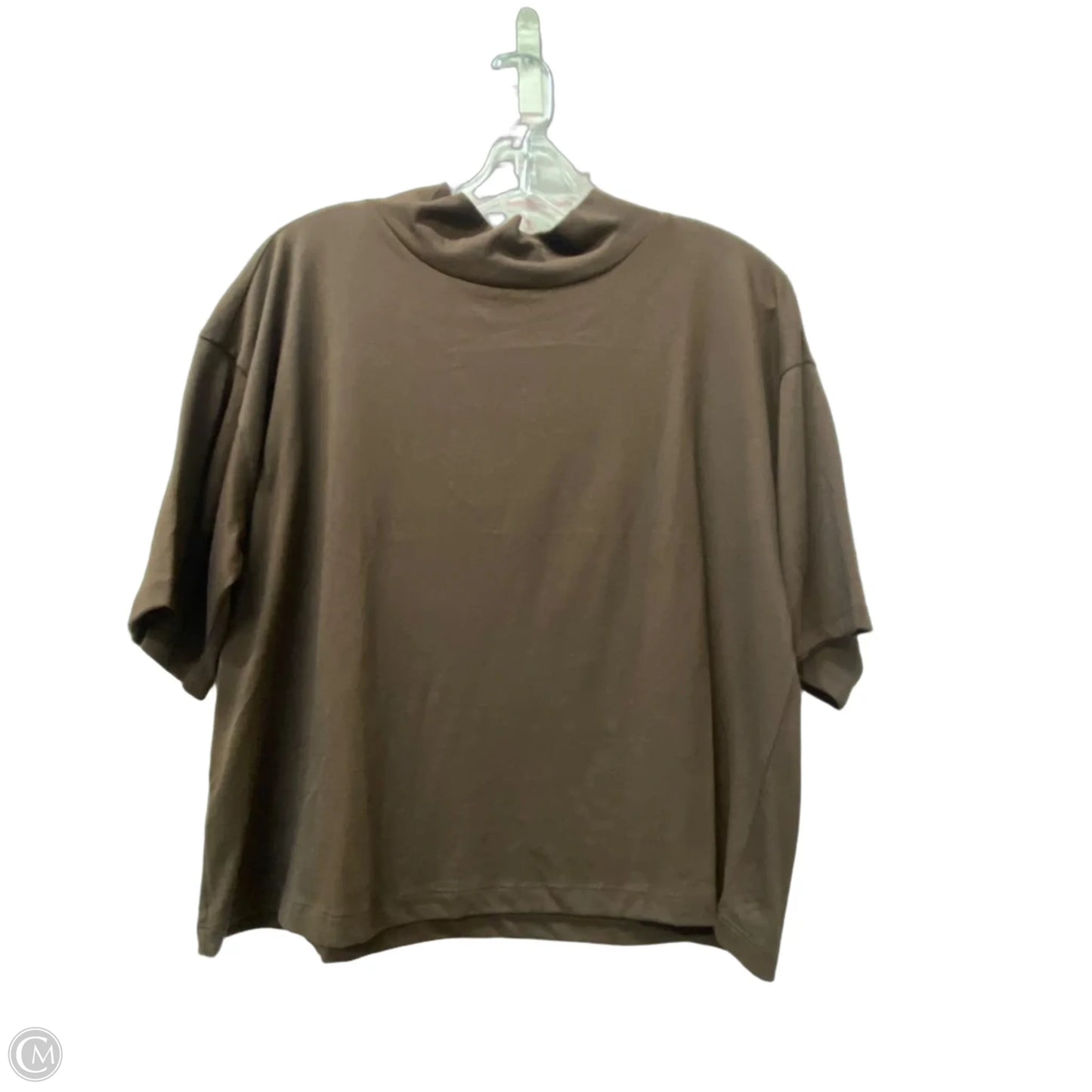 Top Short Sleeve By Loft In Brown, Size: Xs