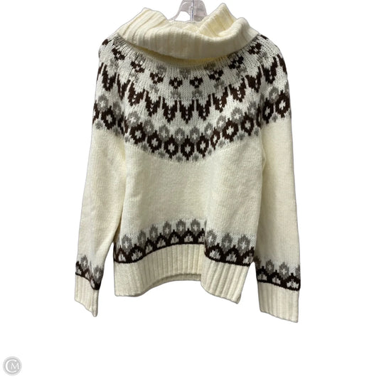 Sweater By Loft In Cream, Size: S