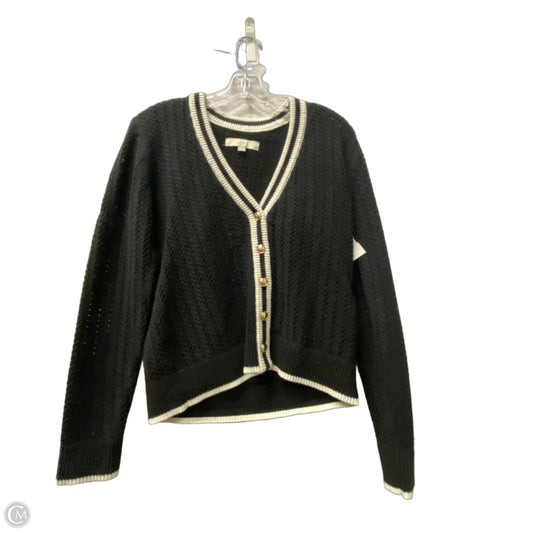 Sweater Cardigan By Loft In Black, Size: S