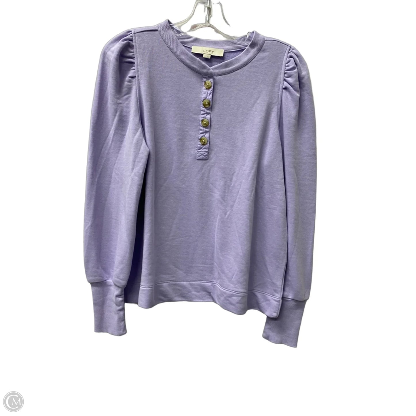 Top Long Sleeve By Loft In Purple, Size: S