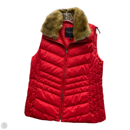 Vest Puffer & Quilted By Talbots In Red, Size: Mp