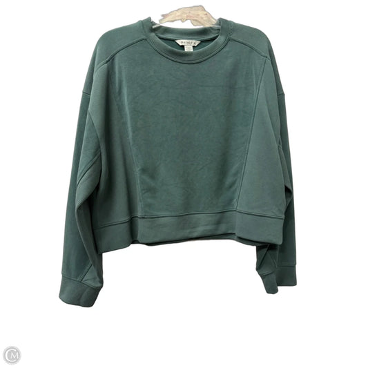 Athletic Sweatshirt Crewneck By Athleta In Green, Size: L