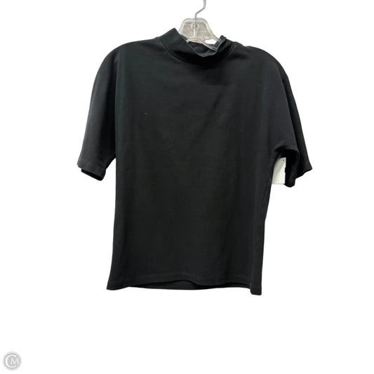 Top Short Sleeve By Ann Taylor In Black, Size: L