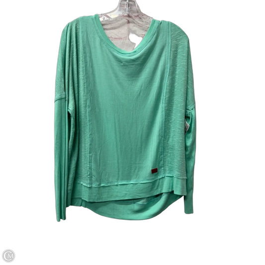 Top Long Sleeve By Peace Love World In Green, Size: M