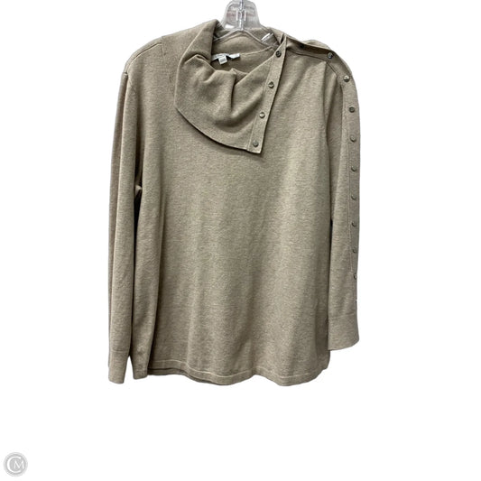 Sweater By Chicos In Tan, Size: L