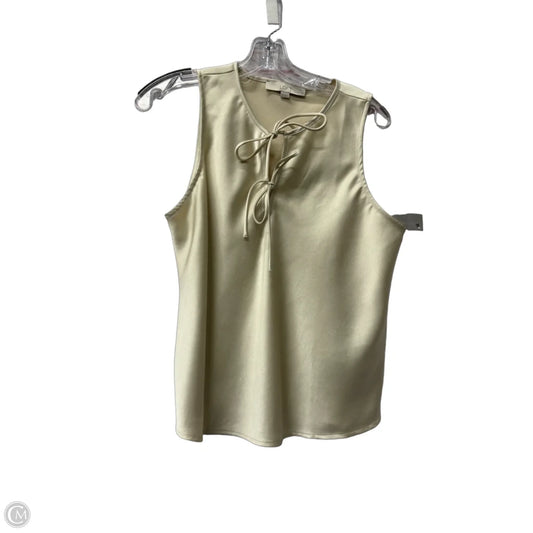 Top Sleeveless By Loft In Tan, Size: Mp