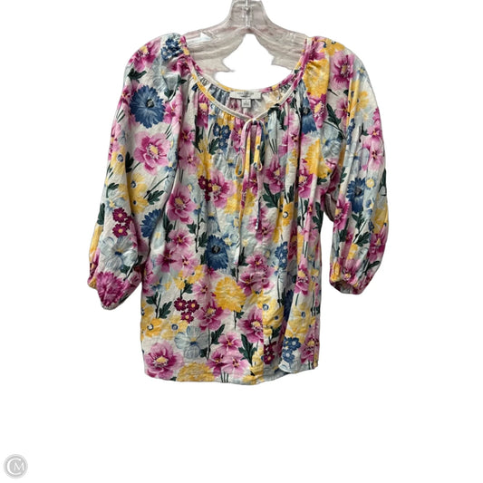 Top Long Sleeve By Ann Taylor In Purple, Size: S