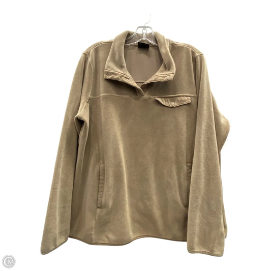 Athletic Sweatshirt Collar By 32 Degrees In Tan, Size: L
