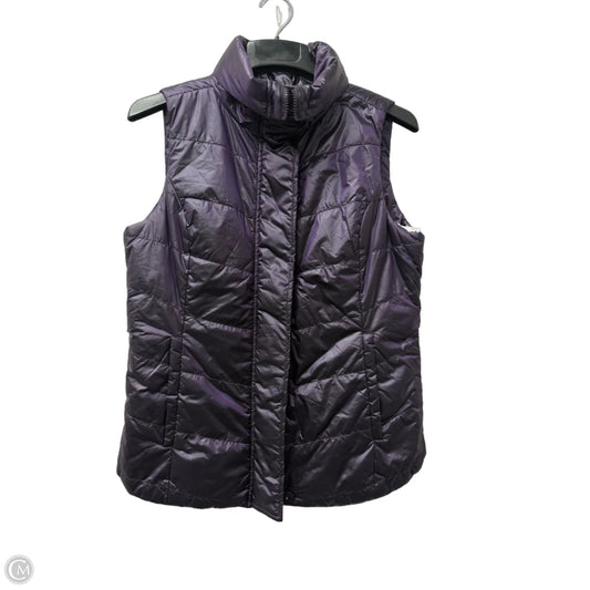 Vest Puffer & Quilted By Zenergy By Chicos In Purple, Size: M