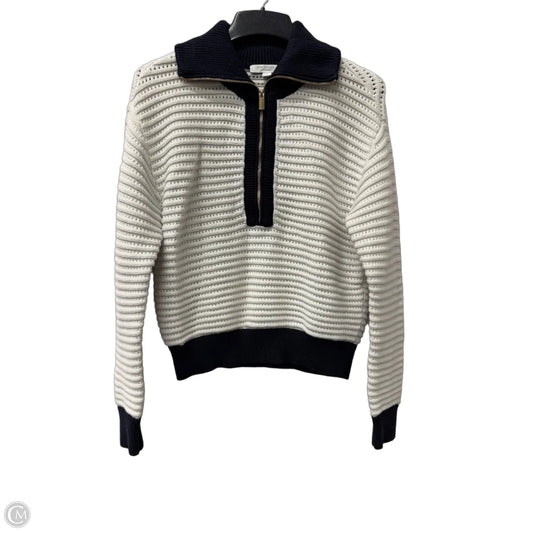 Sweater Cardigan By Ann Taylor In White, Size: S