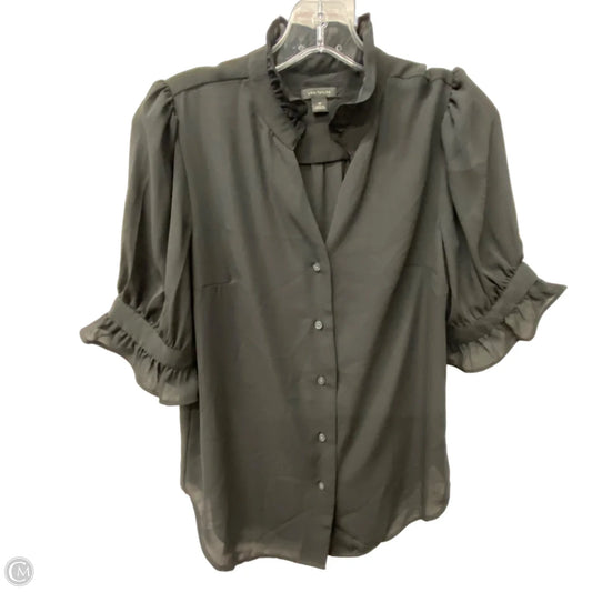Top Short Sleeve By Ann Taylor In Black, Size: Xs