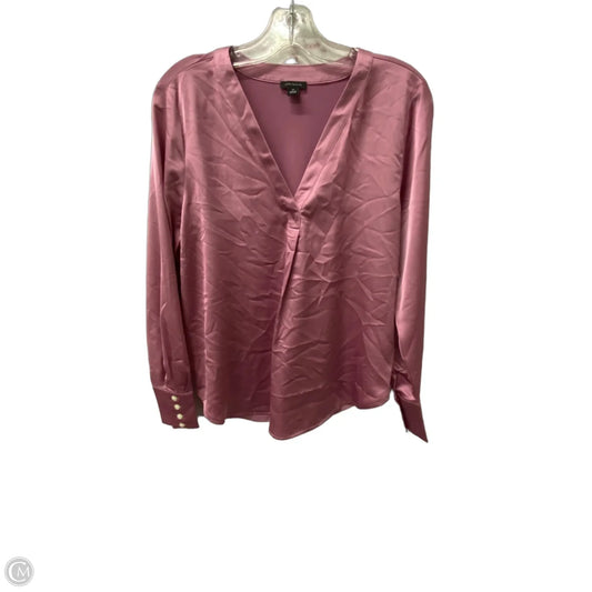 Top Long Sleeve By Ann Taylor In Pink, Size: Xs