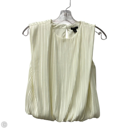 Top Sleeveless By Ann Taylor In Cream, Size: Xs