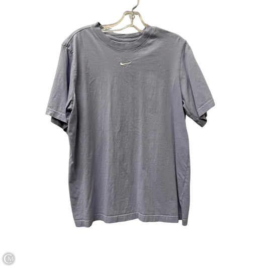 Athletic Top Short Sleeve By Nike Apparel In Purple, Size: S
