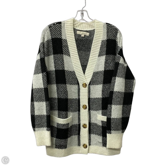 Sweater Cardigan By Loft In Black, Size: M