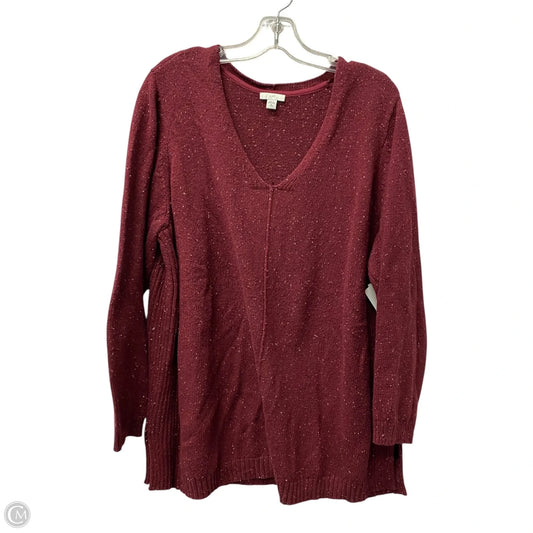 Sweater By J. Jill In Red, Size: Xlp