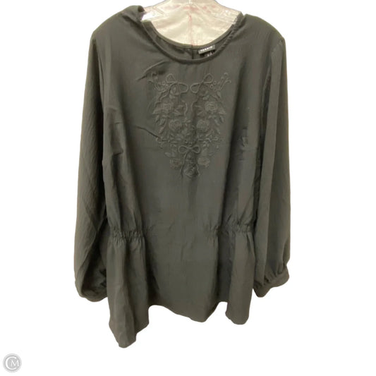 Top Long Sleeve By Torrid In Black, Size: 2x