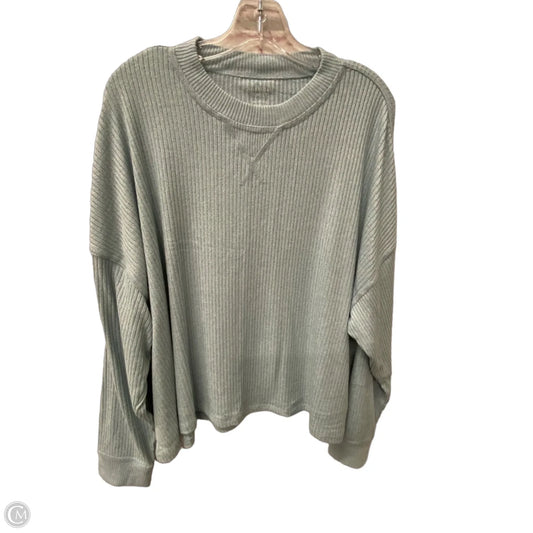 Top Long Sleeve By American Eagle In Blue, Size: 1x