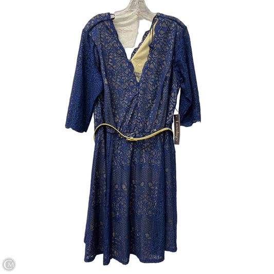 Dress Party Short By Luxology In Blue, Size: 1x