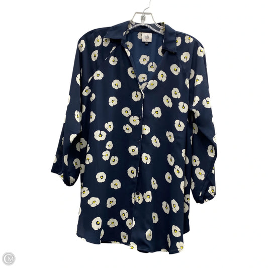 Top Long Sleeve By Cabi In Blue, Size: Xs