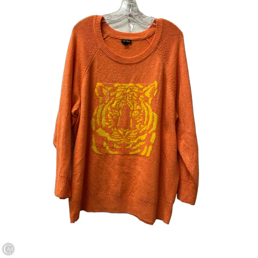 Sweater By Torrid In Orange, Size: 3x