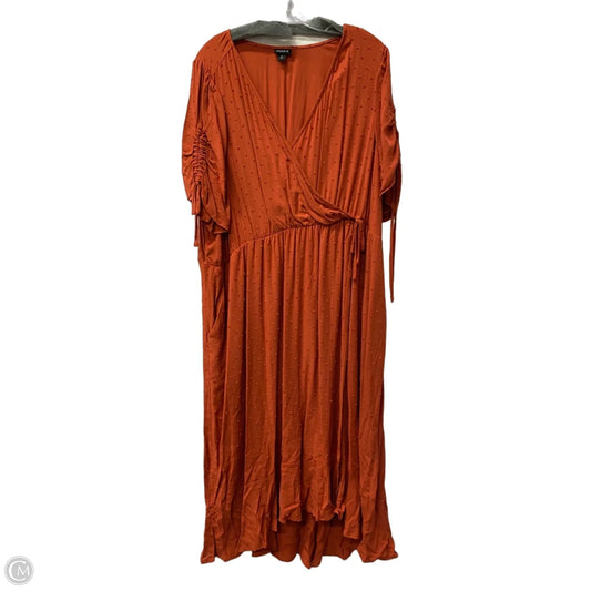 Dress Casual Maxi By Torrid In Orange, Size: 3x