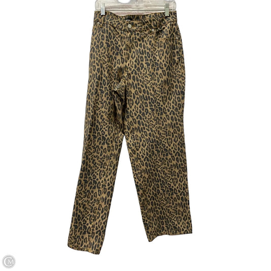 Jeans Wide Leg By Express In Animal Print, Size: 12