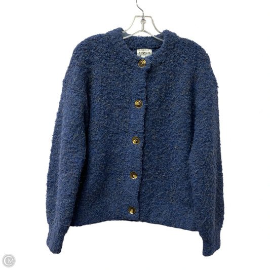 Sweater Cardigan By Frnch In Blue, Size: M