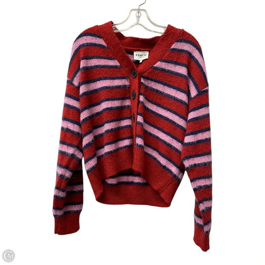 Sweater Cardigan By Frnch In Red, Size: M