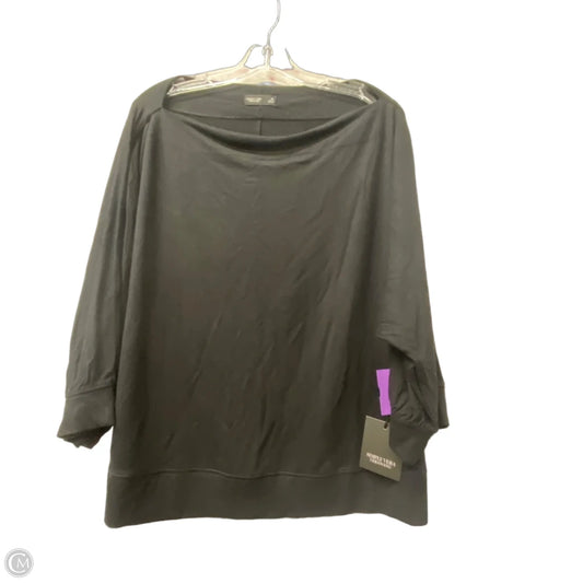 Top Long Sleeve By Simply Vera In Black, Size: Xl