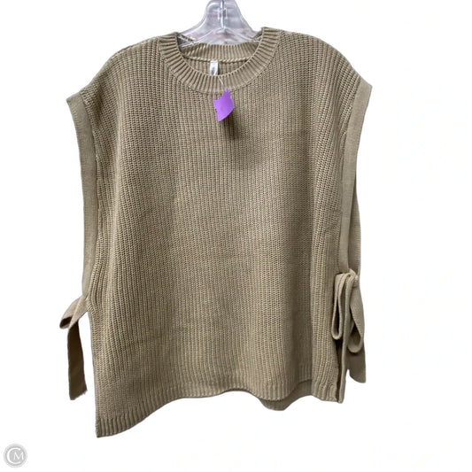 Vest Sweater By Wishlist In Tan, Size: M
