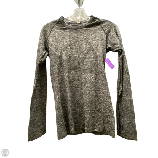 Athletic Top Long Sleeve Crewneck By Crz Yoga In Grey, Size: S