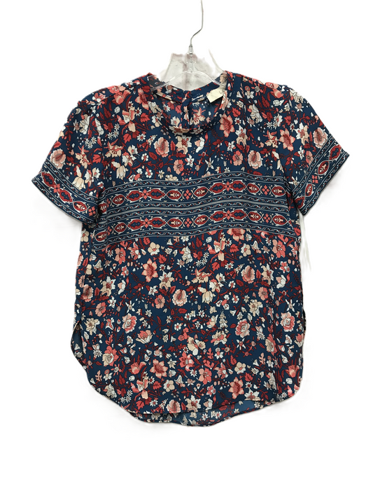 Top Short Sleeve By Loft  Size: Xxs