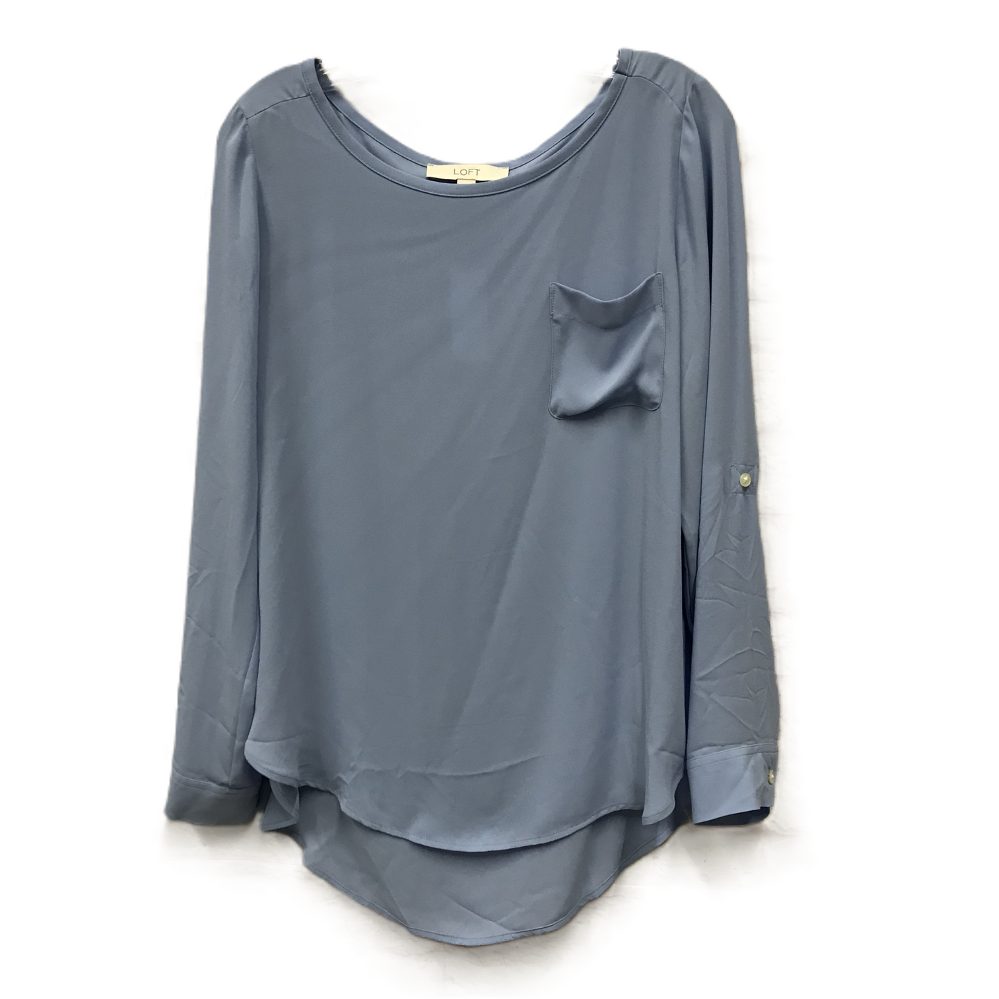 Blue Top Long Sleeve By Loft, Size: M