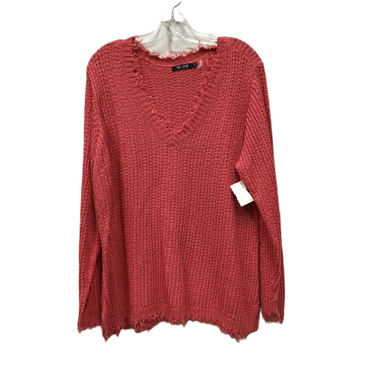 Pink Sweater By Nic + Zoe, Size: Xxl