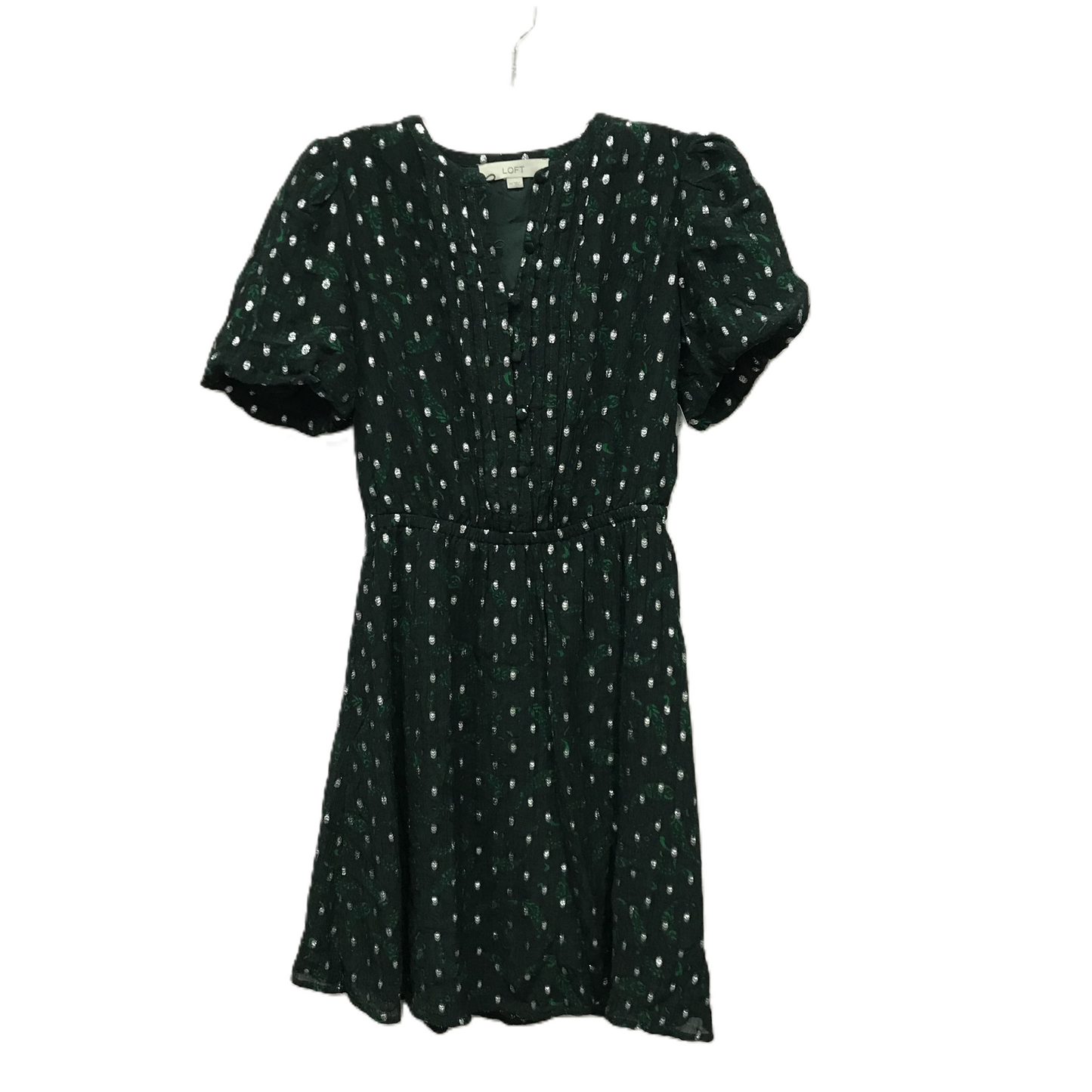 Green Dress Casual Short By Loft, Size: Xs