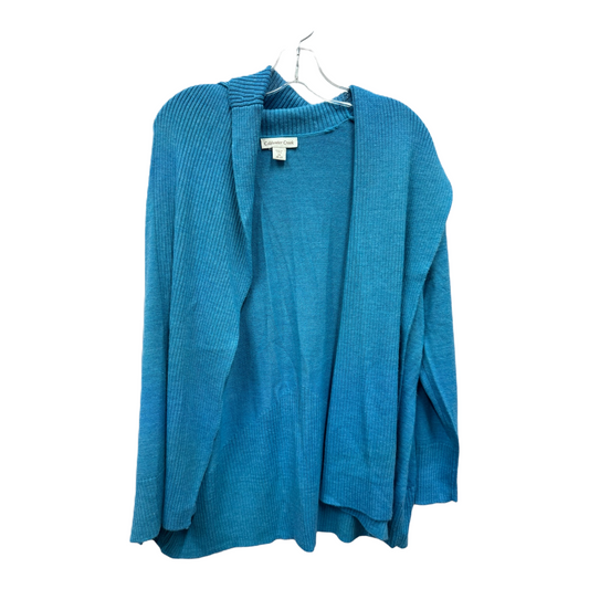 Blue Sweater Cardigan By Coldwater Creek, Size: 2x