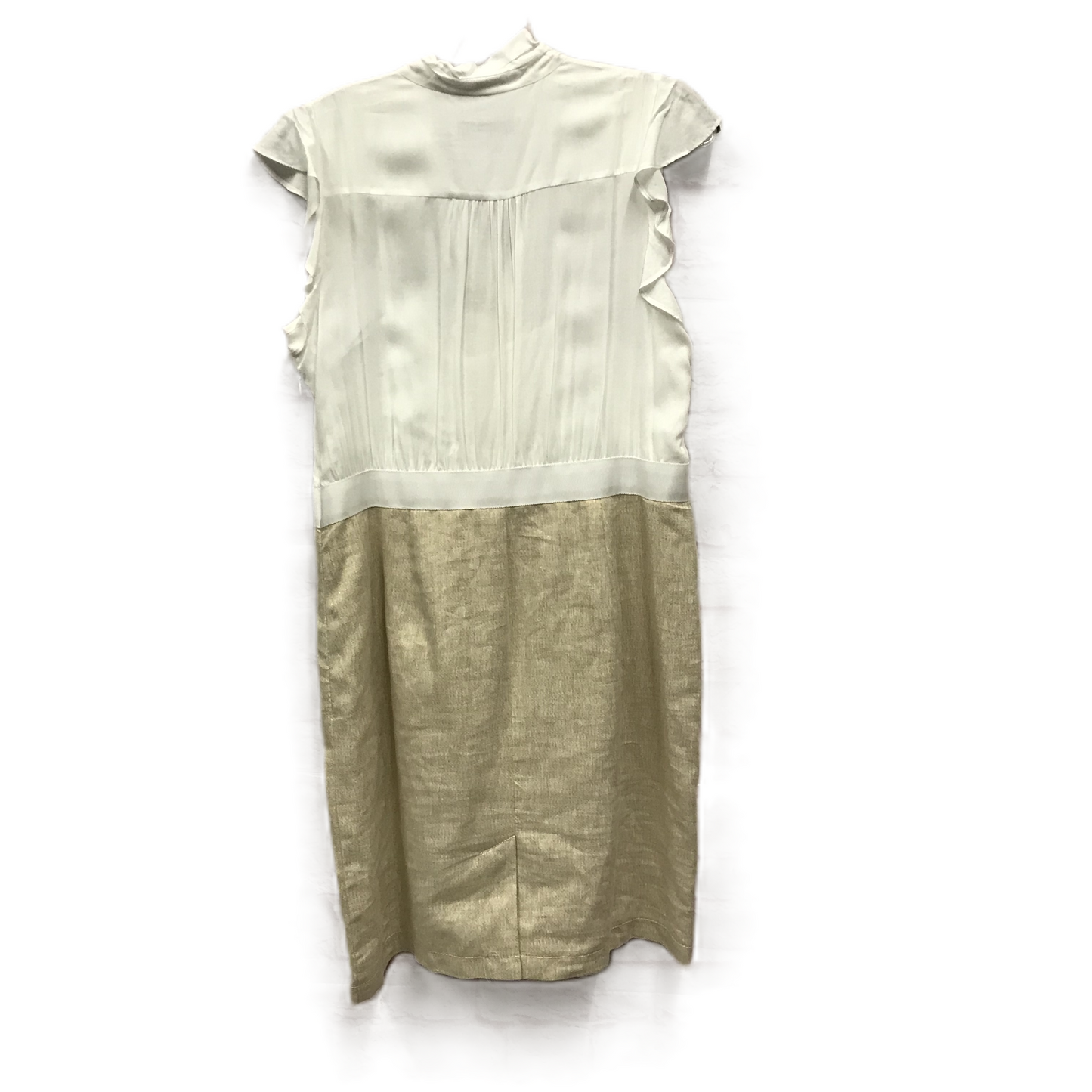 Dress Work By Loft In Tan, Size: Petite L